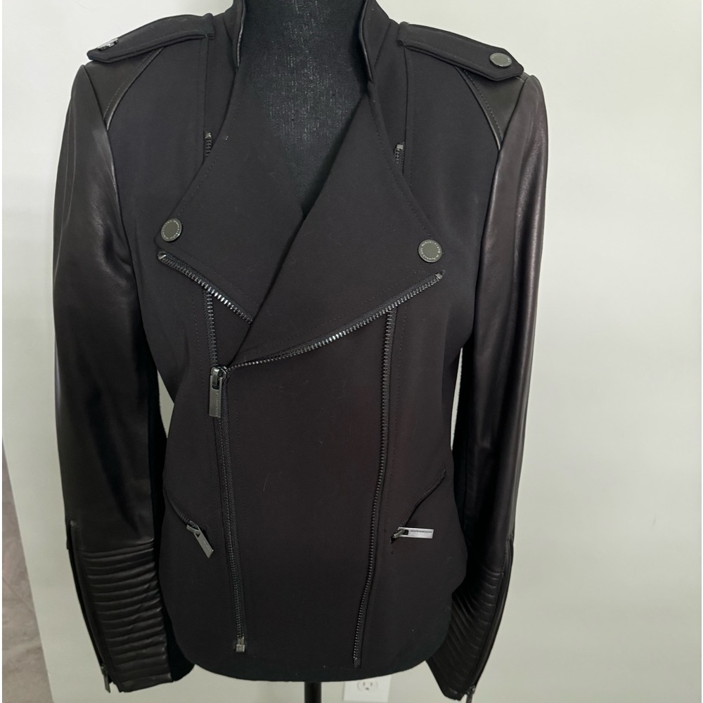 BCBGMAXAZRIA Military Style Jacket Sz M Black